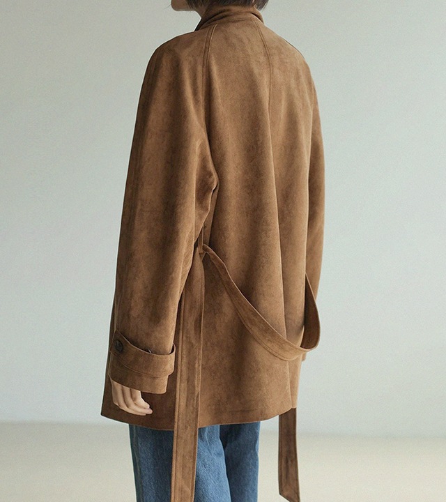 🌈[RR]ニッコースエードベルトハーフコート