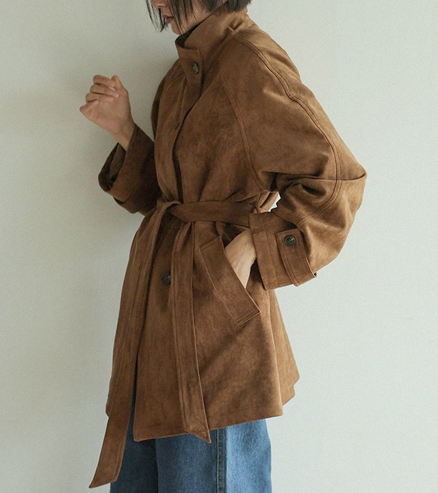 🌈[RR]ニッコースエードベルトハーフコート