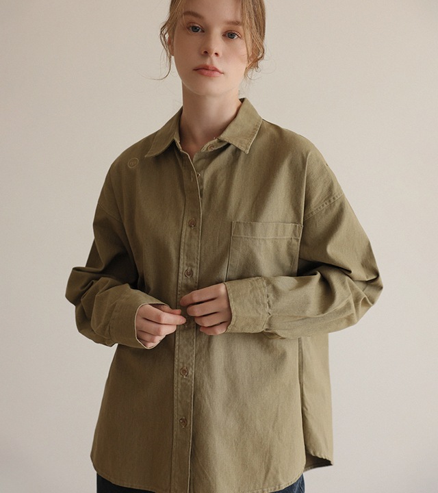 🌈[RR]ルノピグメント ピッチウォッシュドシャツ