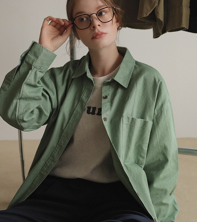 🌈[RR]ルノピグメント ピッチウォッシュドシャツ