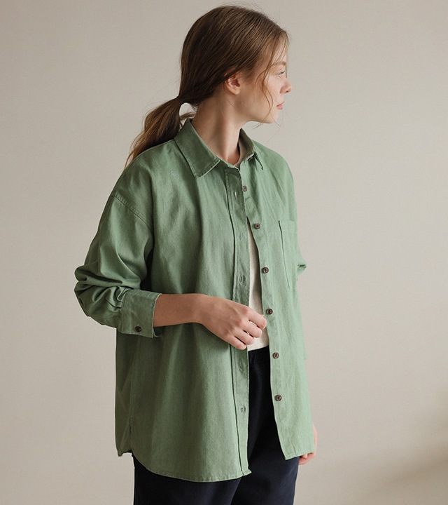 🌈[RR]ルノピグメント ピッチウォッシュドシャツ