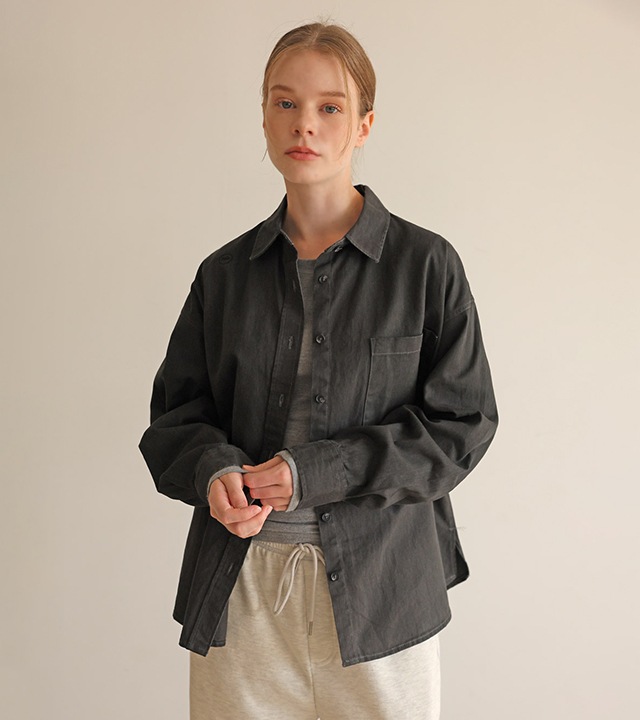 🌈[RR]ルノピグメント ピッチウォッシュドシャツ