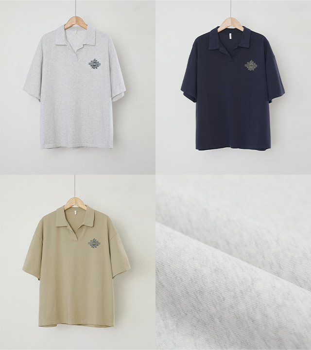 モニティンカラ半袖トップス