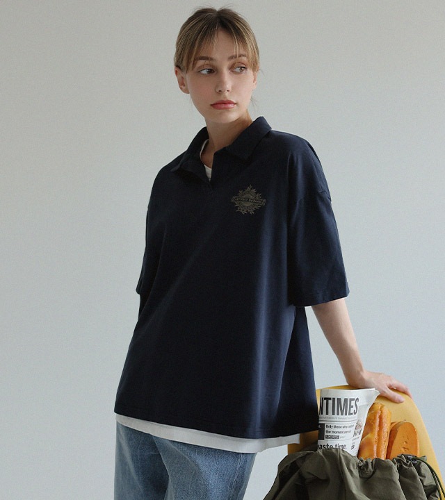 モニティンカラ半袖トップス