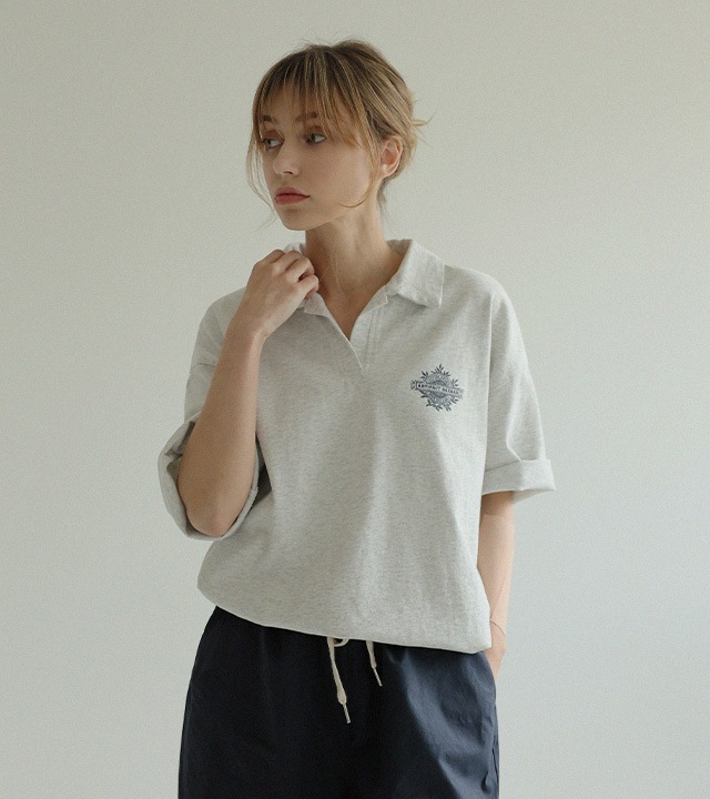 モニティンカラ半袖トップス