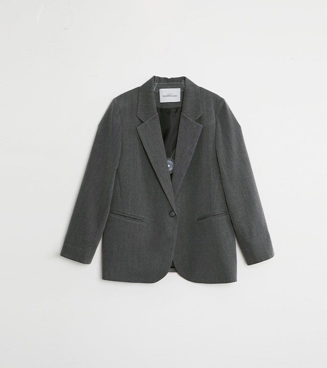 🌈[RR]ドローストリング配色ジャケット_ブラック