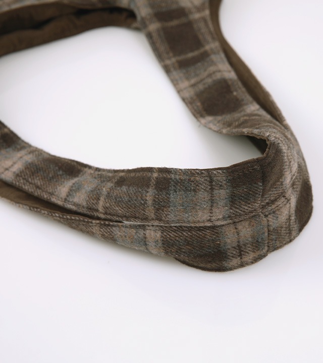 [RR]ルインチェック刺繍 エコバッグ