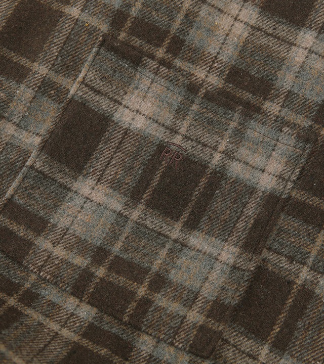 [RR]ルインチェック刺繍 エコバッグ