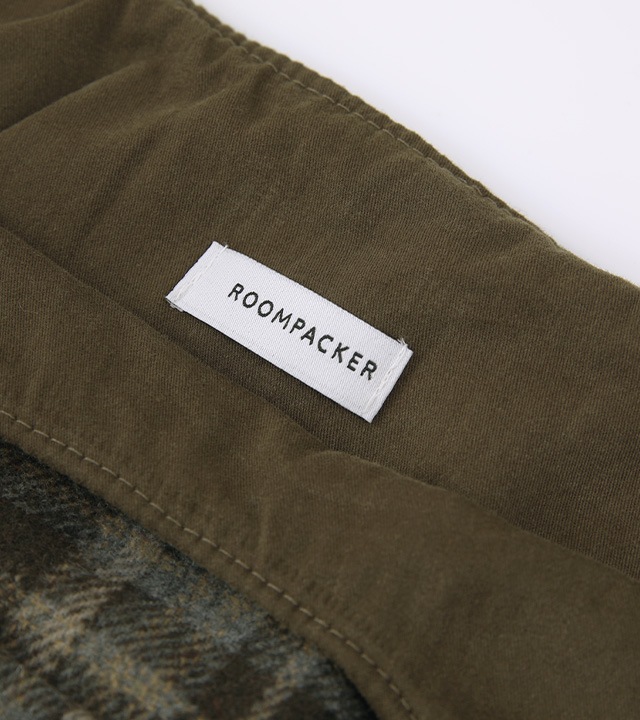 [RR]ルインチェック刺繍 エコバッグ