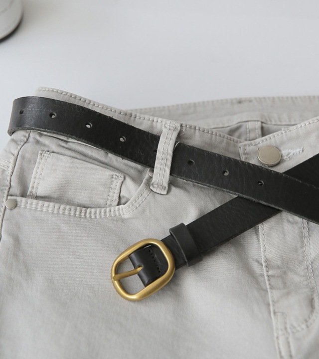 シンプルスタンダードレザーベルト