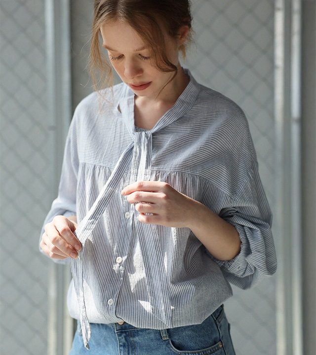 [RR]ニッチS/Tリボンブラウス