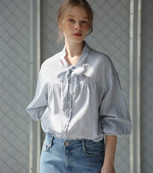 [RR]ニッチS/Tリボンブラウス