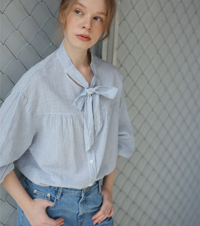 [RR]ニッチS/Tリボンブラウス