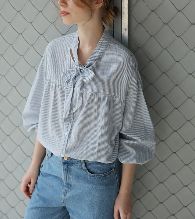 [RR]ニッチS/Tリボンブラウス