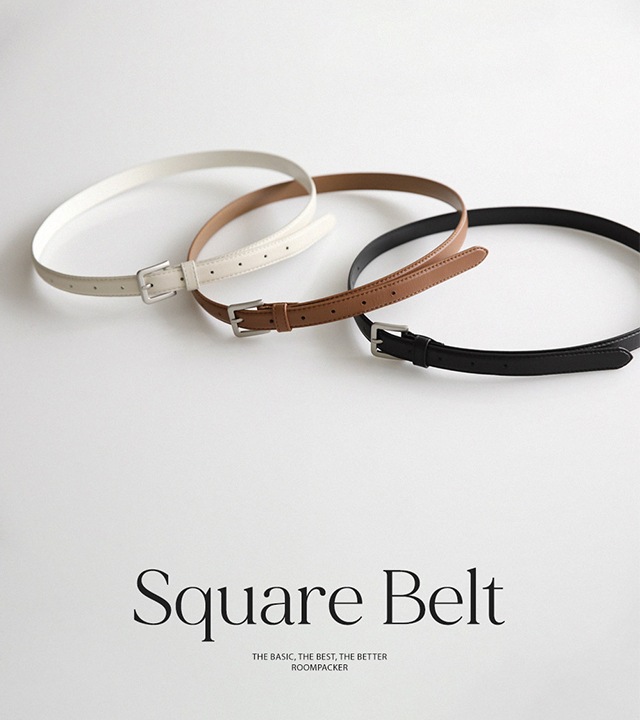 リズスクエアシープスキンベルト