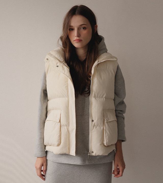 トリノポケット付きパッド入りベスト