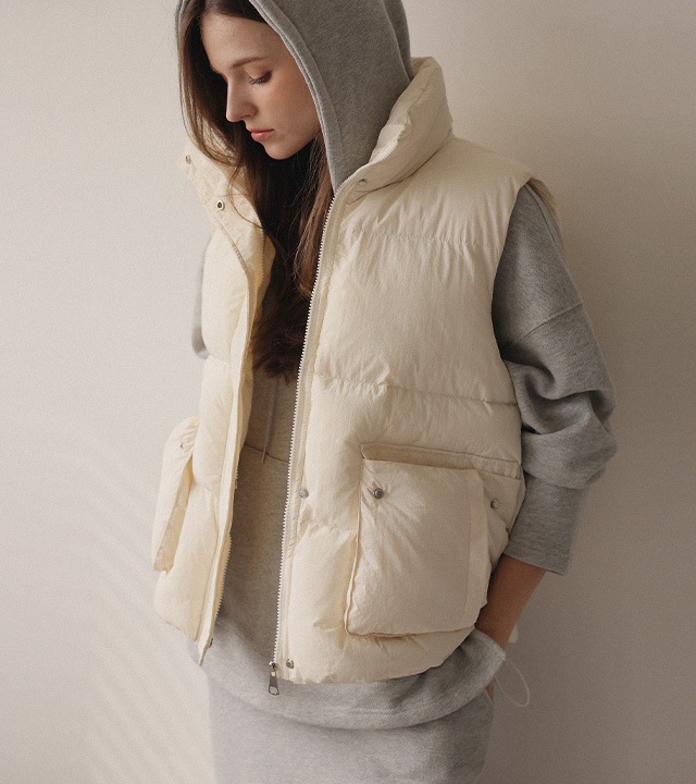 トリノポケット付きパッド入りベスト