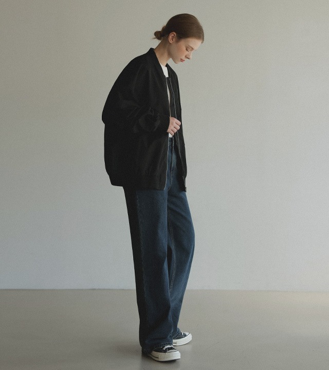 [RR]ベンティ ルーズフィットシボリブルゾン