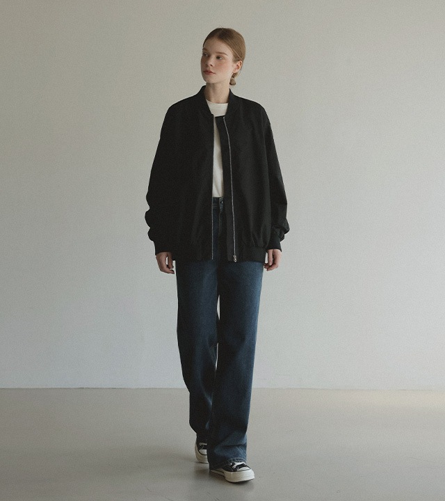 [RR]ベンティ ルーズフィットシボリブルゾン