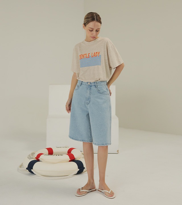 🌈[RR]136ベーシック5分丈ショーツ_ブラック