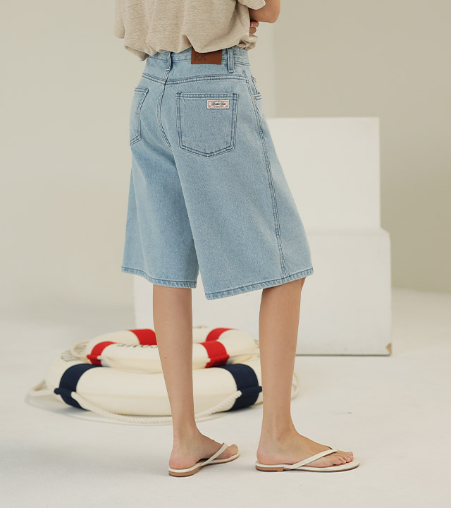 🌈[RR]136ベーシック5分丈ショーツ_ブラック