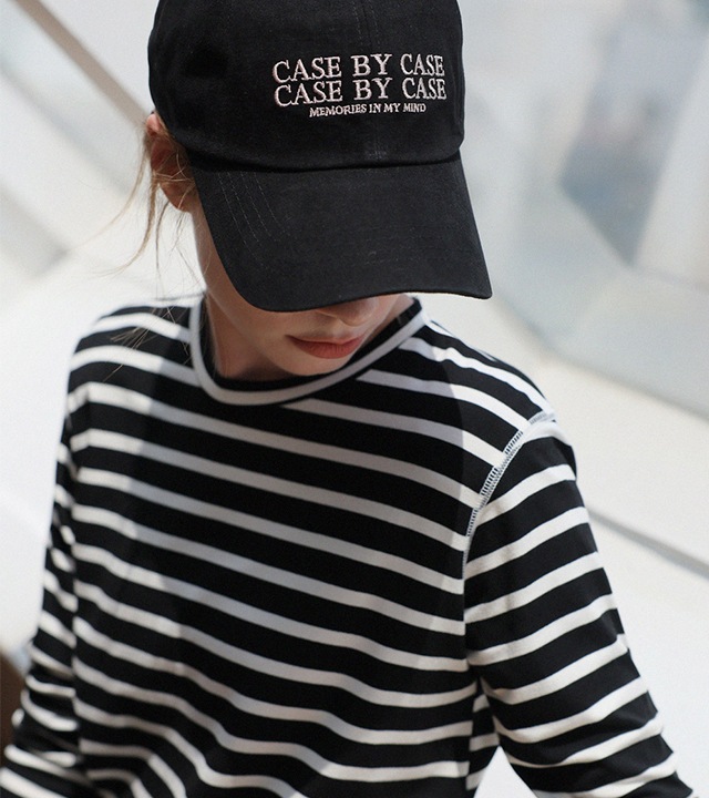 バイ刺繍レタリングボールキャップ