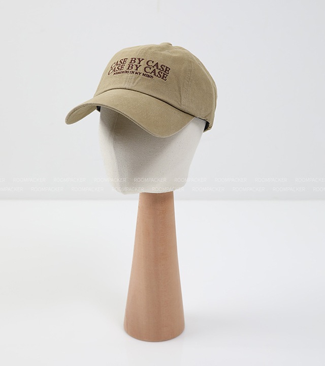 バイ刺繍レタリングボールキャップ