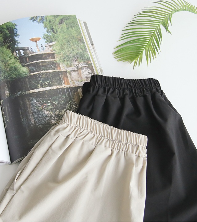 [RR]スクエアスクエアピンタック7分丈パンツ