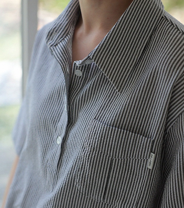 🌈[RR]ディーノシアサッカー半開きシャツ