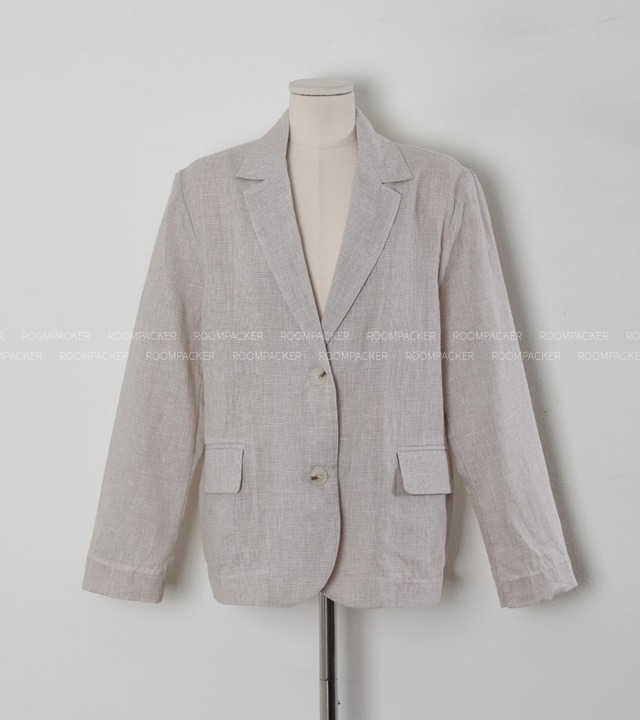 🌈[RR]ジェイディーンライトリネンジャケット_ベージュ