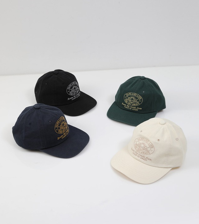 ライフ刺繍配色キャンプキャップ