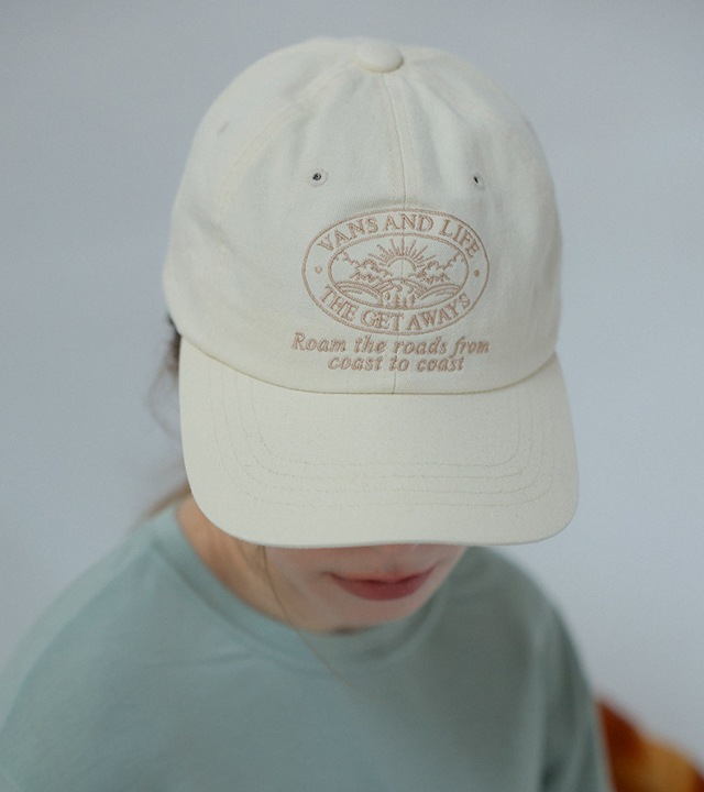 ライフ刺繍配色キャンプキャップ