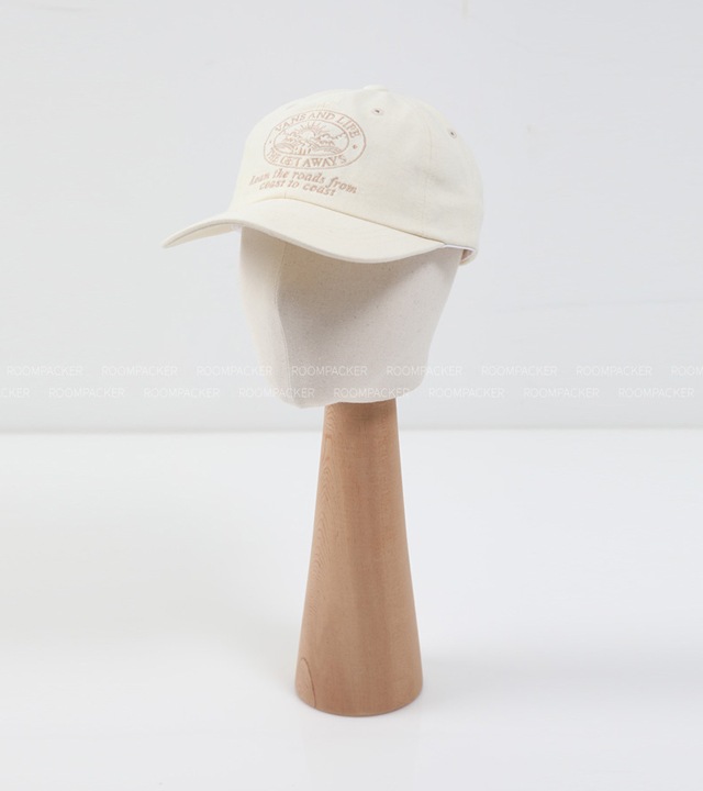 ライフ刺繍配色キャンプキャップ