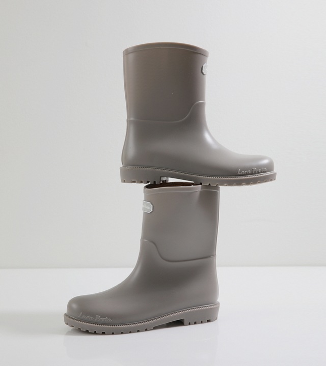 ラベルミドルレインブーツ
