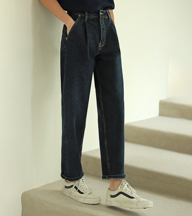 [RR]152起毛セミバギーパンツ_black