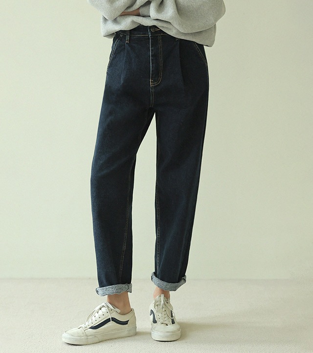 [RR]152起毛セミバギーパンツ_black