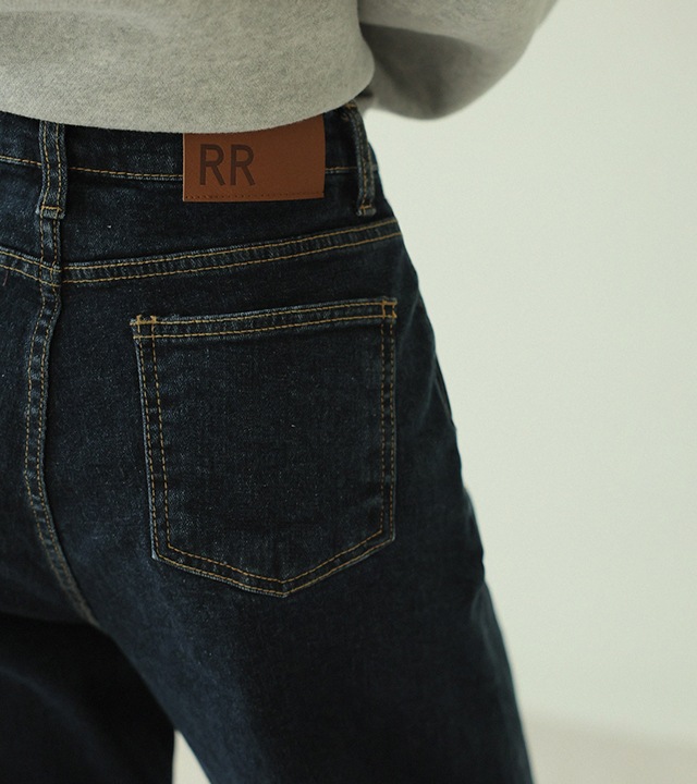 [RR]152起毛セミバギーパンツ_black