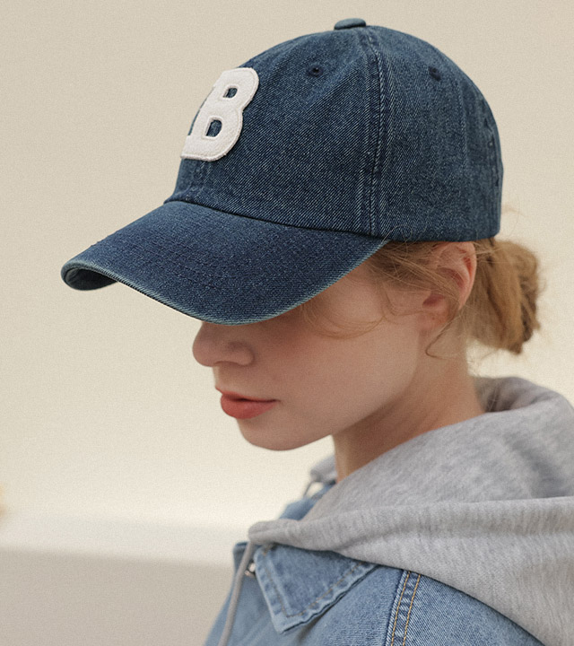 ローBパッチデニムボールキャップ