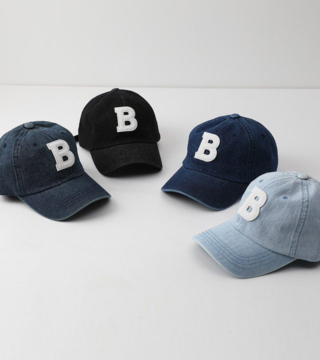ローBパッチデニムボールキャップ