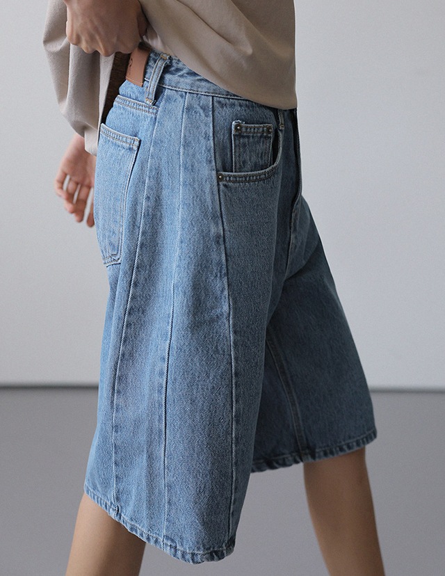 RHC デニムショートパンツ　XL RR]808-H スリット入りデニムショートパンツ_blue