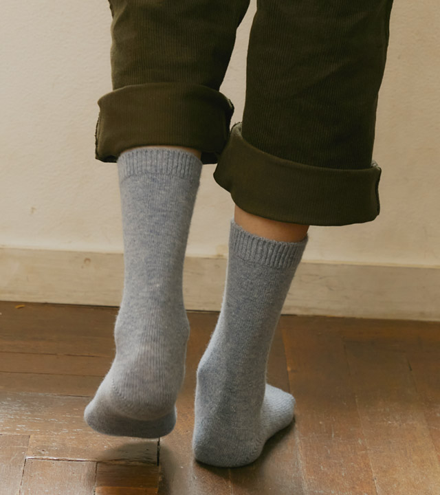 リアベーシックキャッシュウールソックス