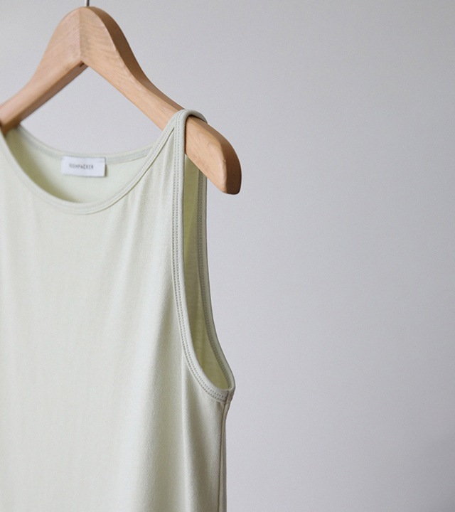 [RR]ハモンモーダルラッパ袖なしトップス