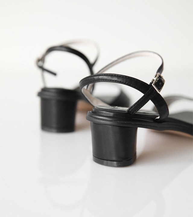 バードスクエアトゥスリングバックサンダル