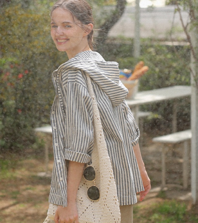 🌈[RR]フランコ S/T リネンフード付きジャンパー