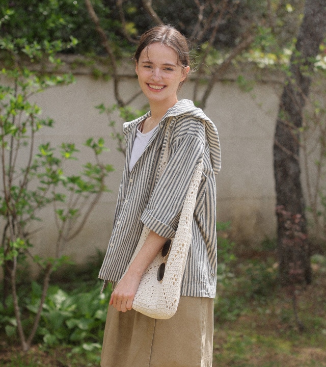 🌈[RR]フランコ S/T リネンフード付きジャンパー