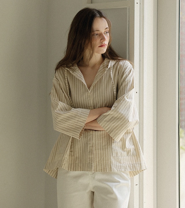 🌈[RR]フランコ S/T リネンフード付きジャンパー