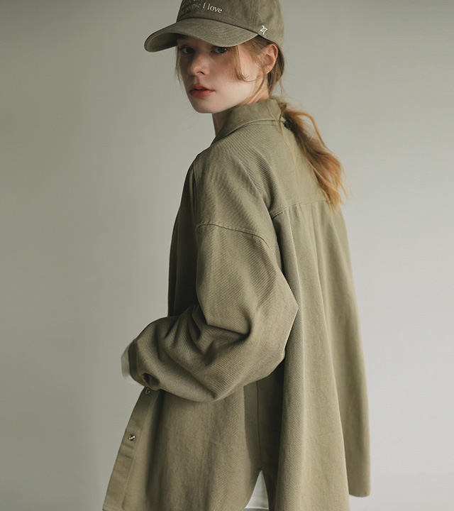 🌈[RR]ビギントートートウォッシュドコットンシャツ