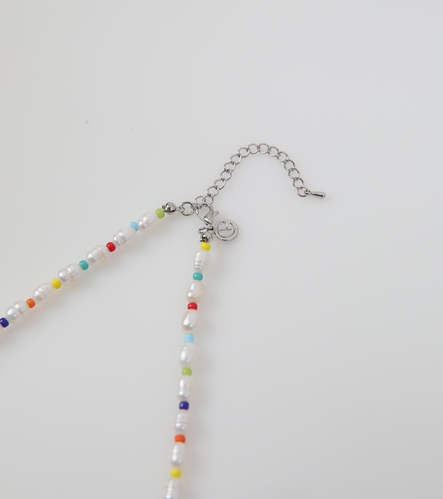 ボウカラーパールネックレス