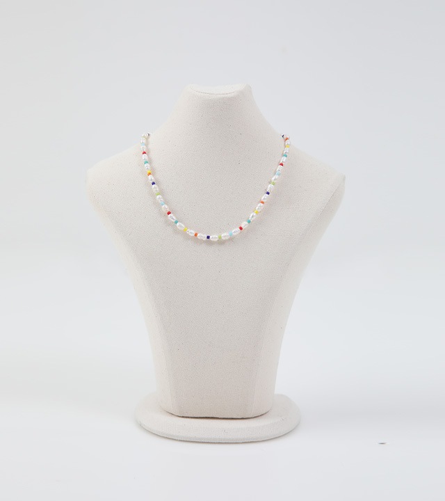 ボウカラーパールネックレス
