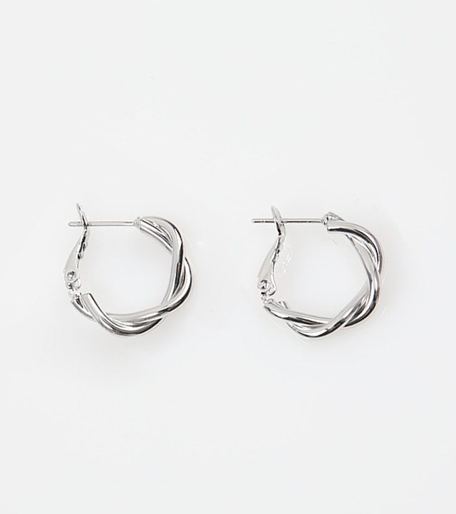 ルイシルバー＆ゴールドツイストピアス